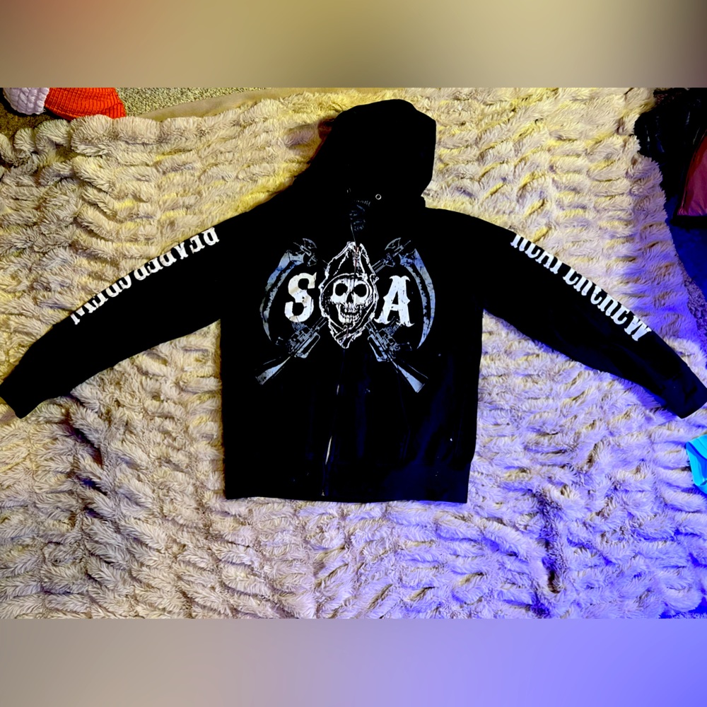 Sons of Anarchy Black Zip up